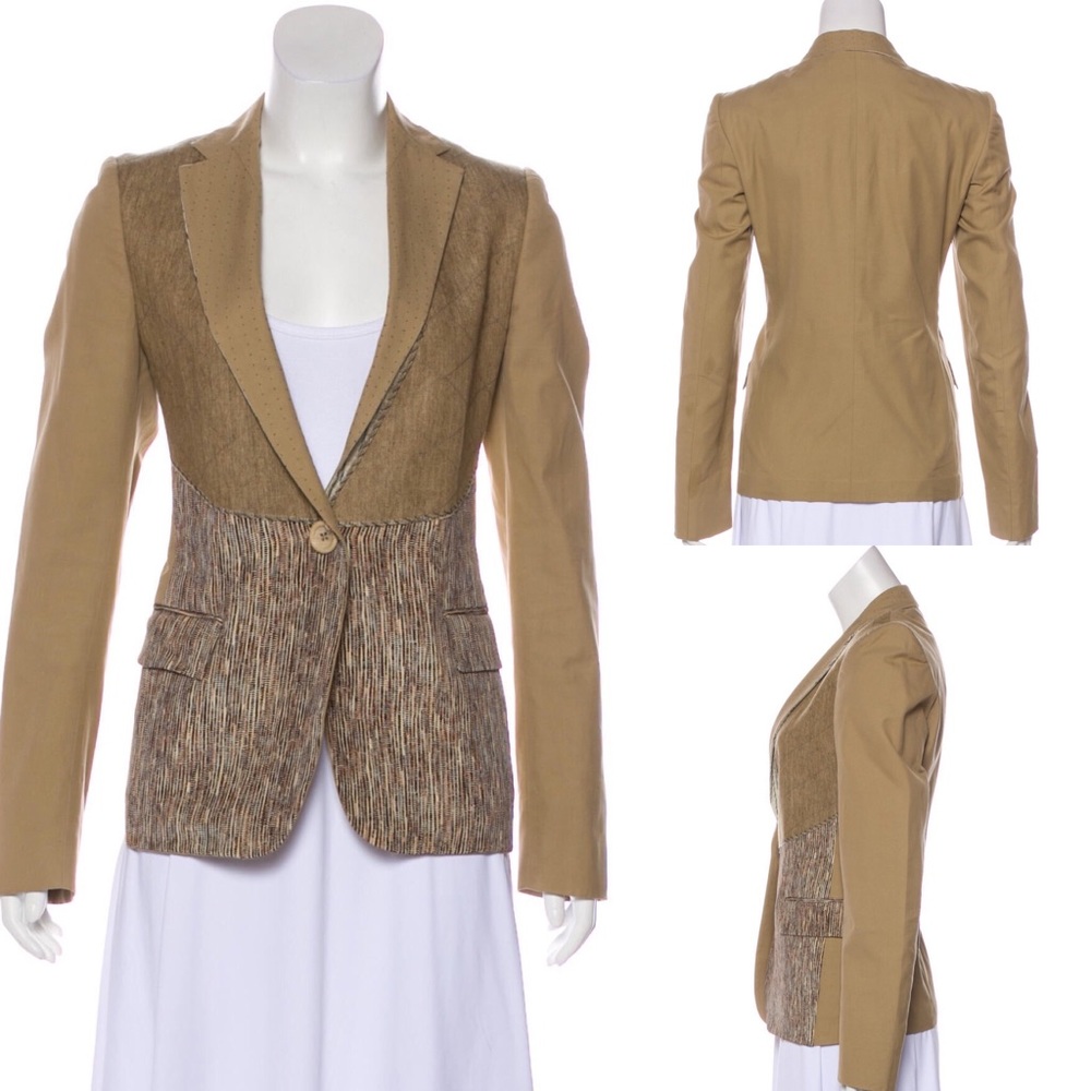 Bottega Veneta Structured Button Up Blazer